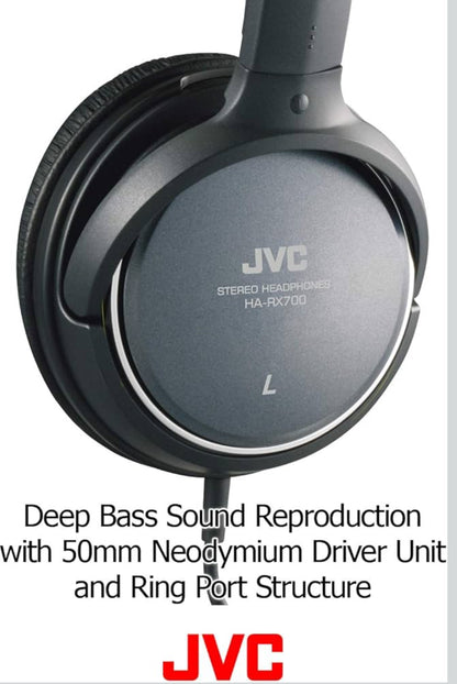 JVC HARX700 Presisie Klank Volgrootte Oorfone - Swart