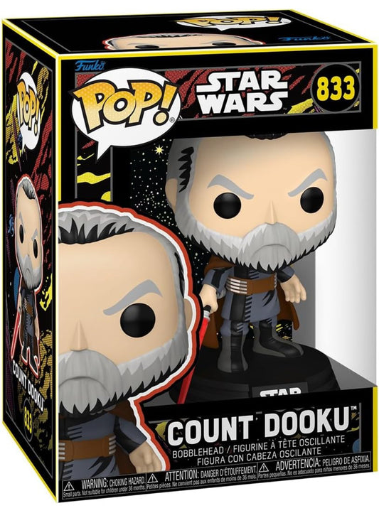 Funko Pop! Star Wars: Count Dooku - (Retro) - Collectible Vinyl Model Figure for Collectors and Display