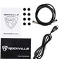 Rockville Pair APM5W 5.25" 250w Powered USB Studio Monitor Speakers+21" Stands