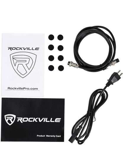 Rockville Pair APM5W 5.25" 250w Aangedrewe USB Studio Monitor Luidsprekers+21" Standerds