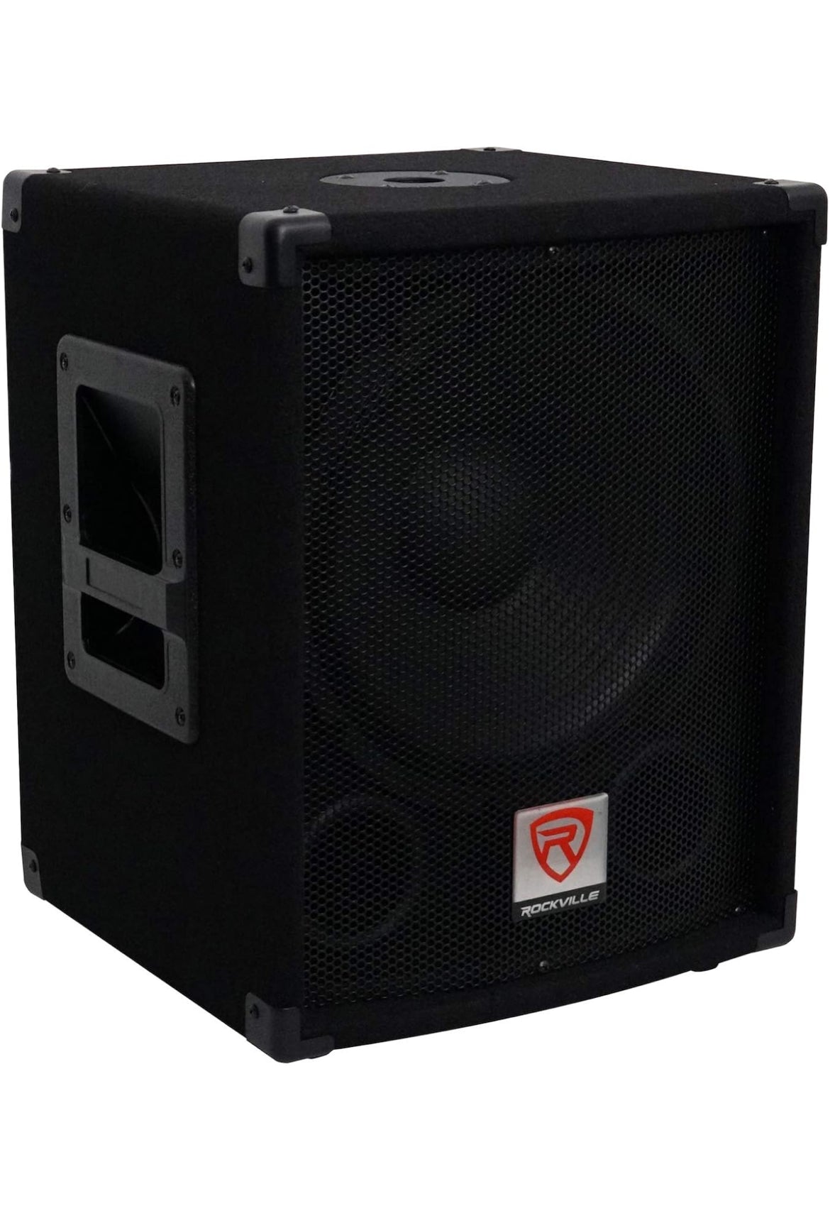 Rockville SBG1124 12" 600W Passiewe 4 Ω Pro DJ Subwoofer, Mdf/Paalmontering, Swart