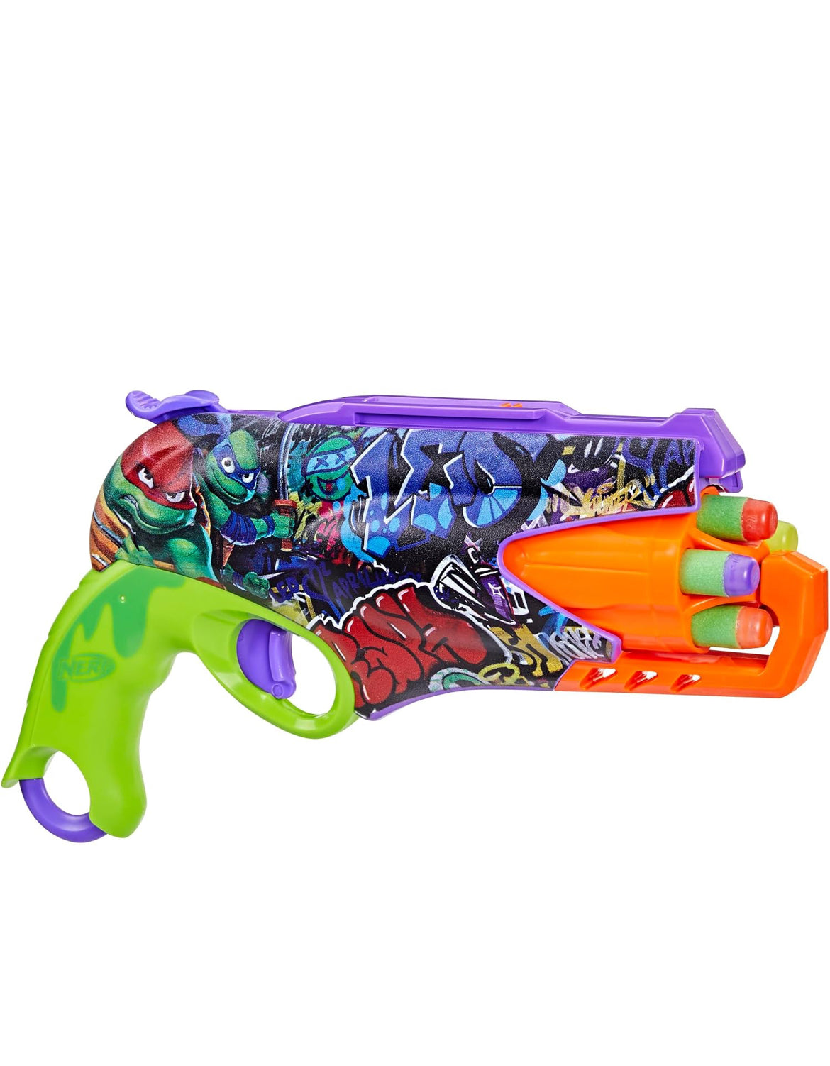 Nerf Teenage Mutant Ninja Turtles Blaster, 10 Elite Darts, Toy Foam Blasters, Ages 8 and Up