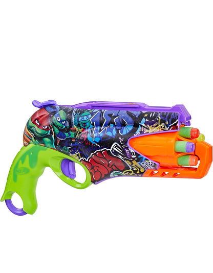 Nerf Teenage Mutant Ninja Turtles Blaster, 10 Elite Darts, Toy Foam Blasters, Ages 8 and Up