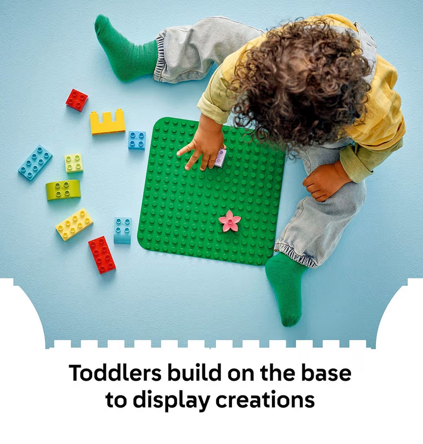 LEGO DUPLO Groen Bouplaat - Leer- en Opvoedkundige Bou-speelding