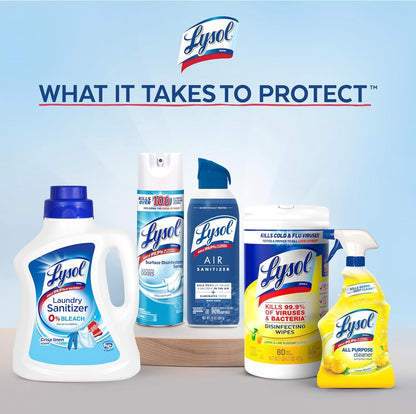 Lysol Ontsmettingssproei, Saniterende en Antibakteriese Sproei, Vir Ontsmetting en Ontgeuring, Vroeë Oggendbries, 19 Fl Oz (Pak van 2), Verpakking Kan Verskil