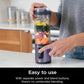 Ninja Blast Portable Blender, Cordless, 18oz. Vessel, Personal Blender BPA Free, Leakproof Lid & Sip Spout, USB-C Rechargeable, Dishwasher Safe Parts, Metallic - Purple BC151PL