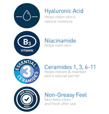 CeraVe Hydrating Toner m/ Hialuronzuur, Niasinamied en Seramiede vir Sensitiewe Droë Vel Volgrootte (201 ml)