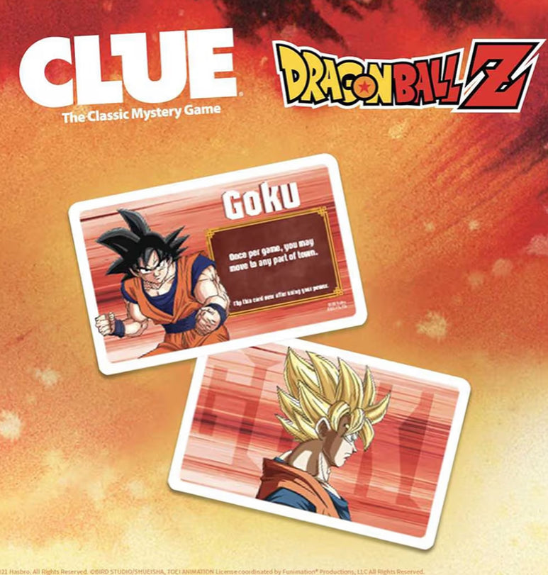 USAOPOLY CLUE Dragon Ball Z  - Collectible Clue Board Game Featuring Anime Show w/ Familiar Locations and Iconic Characters from Dragon Ball Show