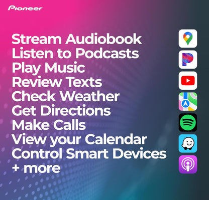 Pioneer DMH-W2770NEX 6.8" Capacitive Touchscreen Double Din Car Stereo
Digital Multimedia Receiver, Wireless Apple CarPlay & Android Auto, Bluetooth, Backup Camera, FLAC, Short Chassis, HD Radio
