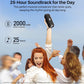 PA2 Portable Bluetooth Speaker w/ Dual Drivers & Dual Bass Diaphragms, Deep Bass Loud Stereo Sound, 25H Playtime, Custom EQ - BLACK