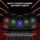 Portable Bluetooth PA Speaker System  800W 12" Outdoor w/ Built-In Party Lights - USB/SD Card Reader, FM Radio, Extendable Handle w/ Wheels - Includes Wired Microphone & Remote