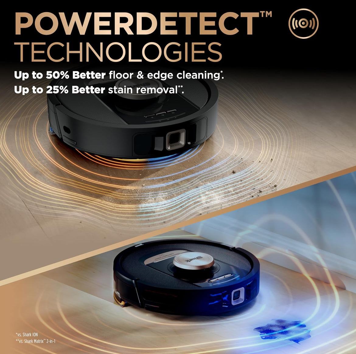 Shark Robot Vacuum & Mop Combo, PowerDetect NeverTouch Pro, Self-Emptying - NEW