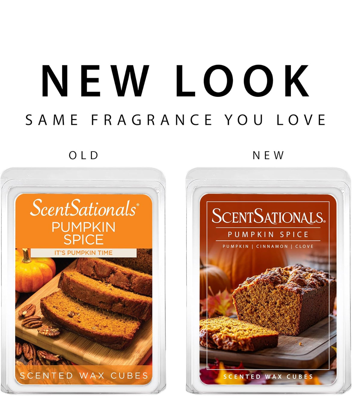 Scentsationals Wax Melts Strong Scent - Pumpkin Spice - Long Lasting Scented Melts for Warmers, 10oz (Pack of 4)