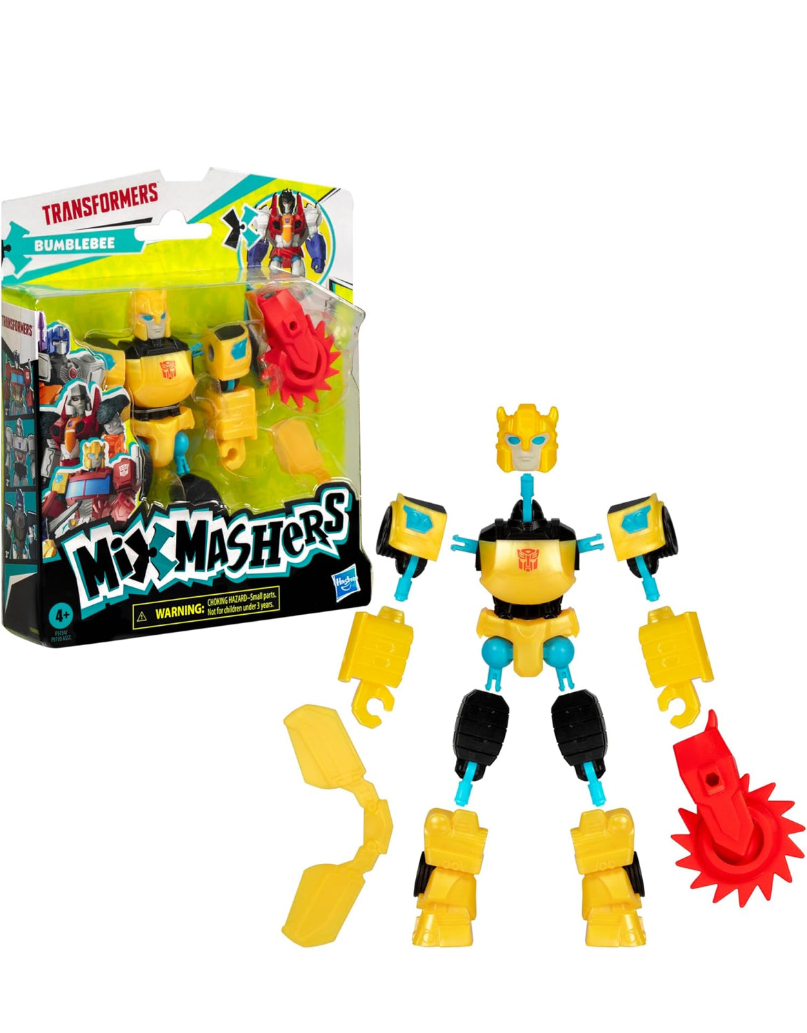 Transformers MixMashers Bumblebee Custom Mix-and-Match Action Figure & Accessories, 5-Inch-Scale (12 cm) Robot Toys for Kids Ages 4+