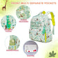 Kids Backpack for School Boys Girls Lightweight Kindergarten Elementary Toddler Backpacks Preschool Bookbags Cute Cartoon Travel Daypack with Chest Strap (L,Green)