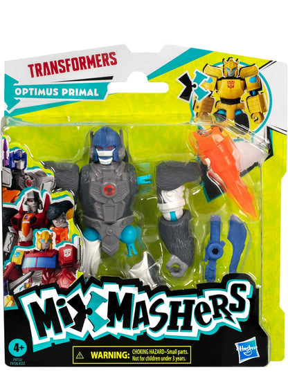 Transformers MixMashers Optimus Primal Custom Mix-and-Match Action Figure & Accessories, 5-Inch-Scale (12 cm) Robot Toys for Kids Ages 4+