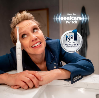 PHILIPS Sonicare Protective Clean 6500 Herlaaibare Elektriese Tandeborsel met Laai-reistas en Ekstra Borselkop - Dieppurper