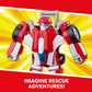 Transformers Playskool Heroes Rescue Bots Academy Road Rescue Team Trailer 4-Pack Converting Toy