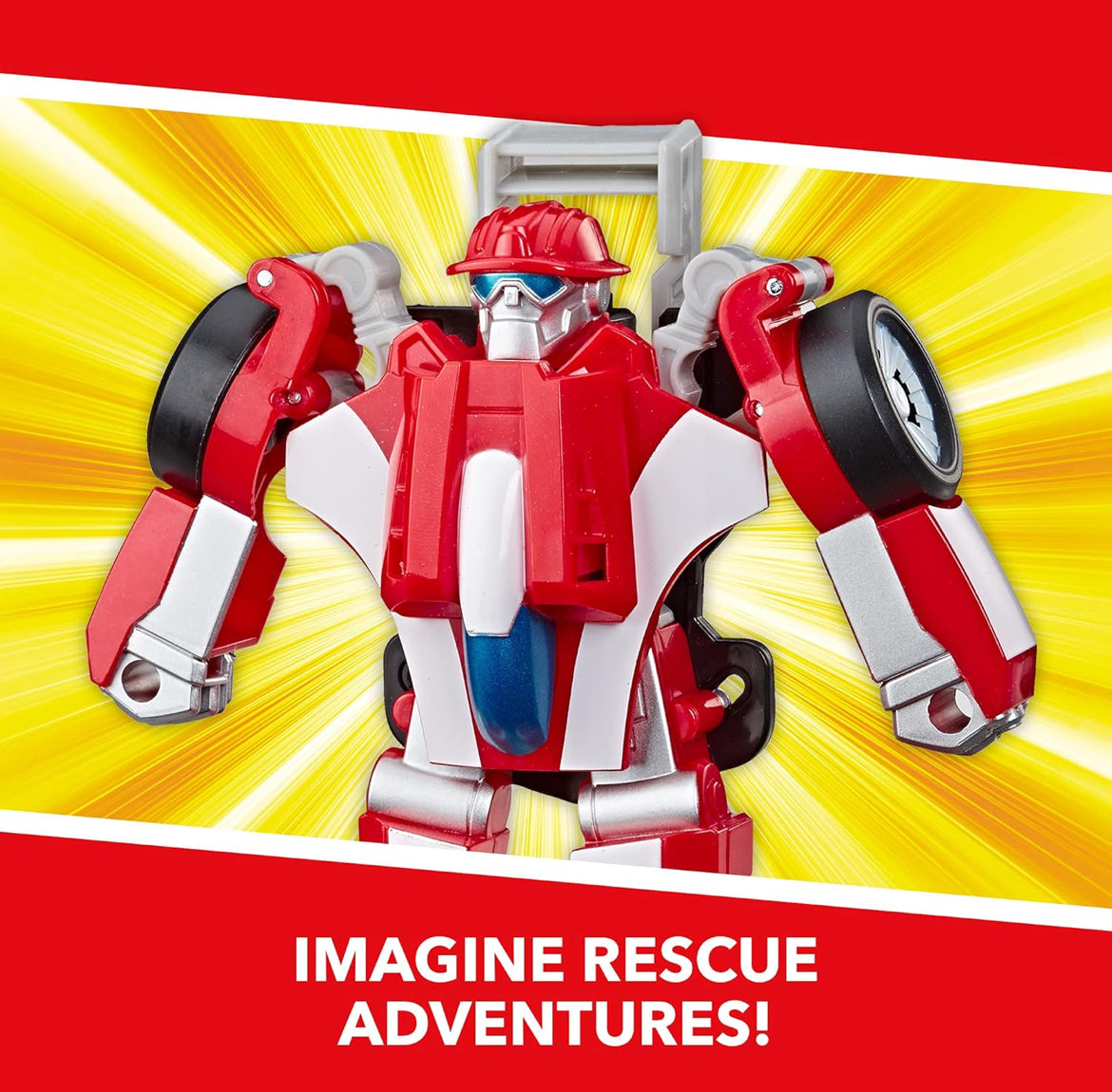 Transformers Playskool Heroes Rescue Bots Academy Road Rescue Team Trailer 4-Pack Converting Toy