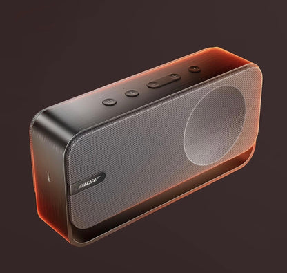 Bose SoundLink Tuisluidspreker, Premium, Draagbare en Koordlose Bluetooth Boekrakluidspreker, Tot 9 Uur Batterylewe, Koelgrys