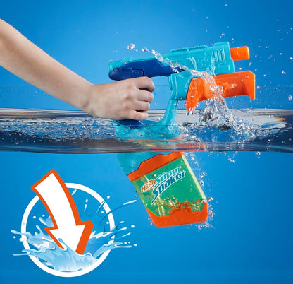 Nerf Super Soaker Dunk-Fill 2-Pack, 2 Water Blasters, Easy Instant Fill Tanks, Just Dunk & Go, 10.1 Fluid Ounce Tanks, Water Toys, Ages 6+