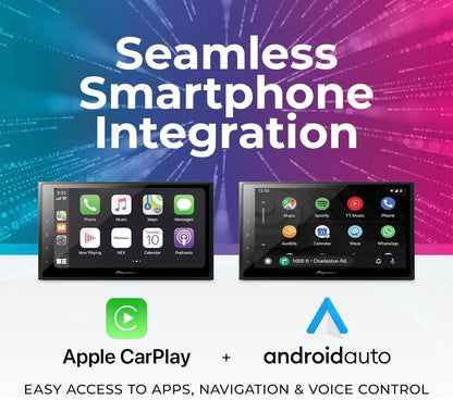 Pioneer DMH NEX Digitale Multimedia-ontvanger, met Apple CarPlay, Android Auto, Amazon Alexa Bluetooth en Agteruitry-kamera-versoenbaarheid, 6.8” Kapasitiewe Raakskerm