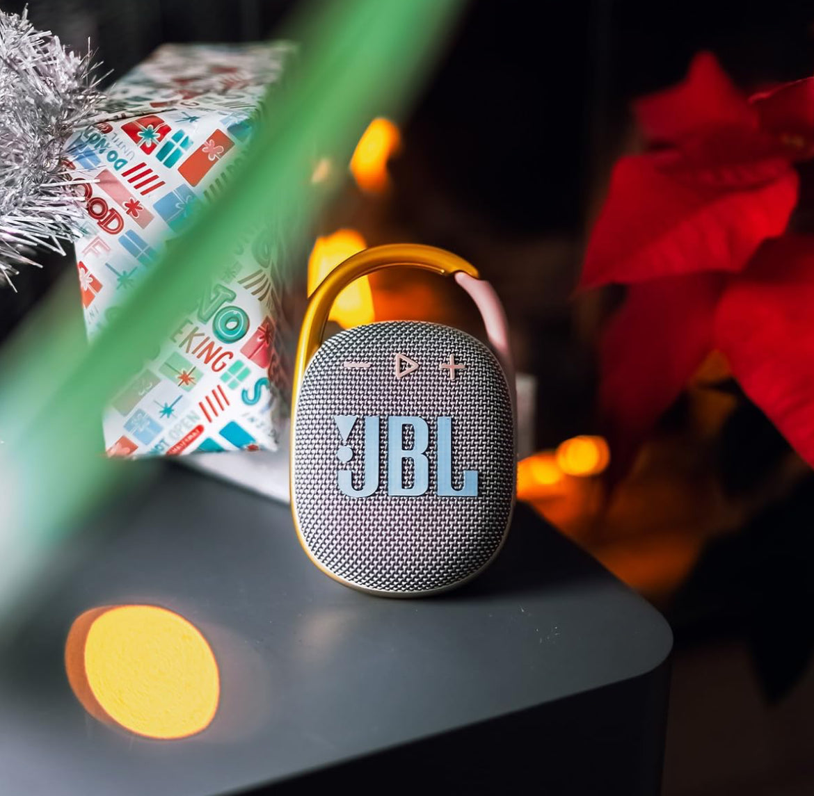 JBL Clip 4 - Portable Mini Bluetooth Speaker, IP67 waterproof and dustproof, 10 hours of playtime - (Grey)