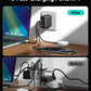 INIU USB C Charger Block, 3-Port 100W PD Fast Charging, MacBook Charger with USB C Cable and Foldable Plug, GaN Tech, for MacBook Pro/Air, Laptop, iPhone 16, Samsung S25, iPad, Multiple Devices etc