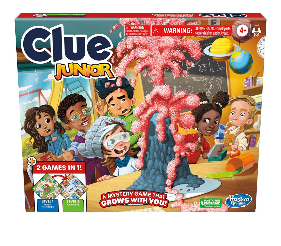 New Hasbro Clue Junior Plus Mystery Board Game
