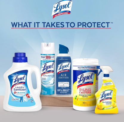 Lysol Lugsaniteerderbespuiting + Reukverwyderaar vir Huis & Kantoor, Saniterende Lugbespuiting, White Linen Geur, 10 oz (Pak van 3)