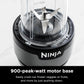 Ninja BN301 Nutri-Blender Plus Compact Personal Blender, 900-Peak-Watt Motor (3) 20 oz. To-Go Cups, (2) Spout-Lids (1) Storage-Lid, Dishwasher Safe - Silver