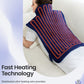 Back Heating Pad for Back Pain Relief - Neck and Shoulder Heat Pad, Auto Shut Off (Dark Blue)