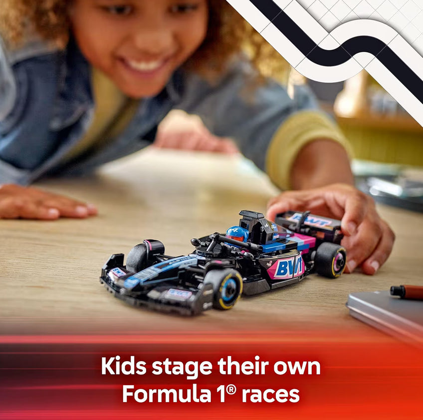 LEGO Speed Champions BWT Alpine F1 Span A524 Rensmotor Speelding - Boustel vir Kinders