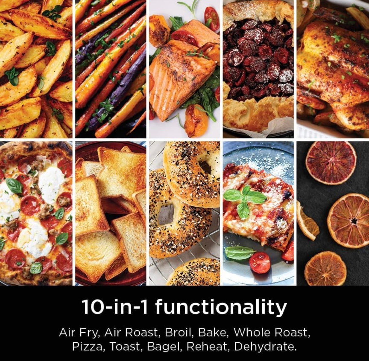 Ninja Air Fryer & Toaster Oven, Prestige Smart XL, Countertop Oven Air Fry & Reheat, 1800 Watts, Stainless Steel (DT501)