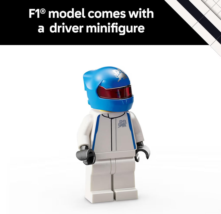 LEGO Speed Champions VCARB 01 F1-renmotor Modelstelle – Boustelle met /Realistiese Kenmerke