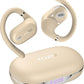 OpenWear Open Ear Headphones, Adjustable Ear Hooks, Ultra Comfort, Bass Bluetooth Headphones 5.4 with Smart Digital Display (Khaki)