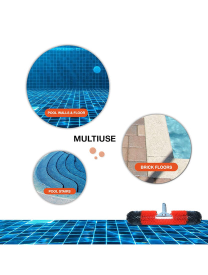 BLACK+DECKER Swembadborsel, 360 Grade Borselhare, 18 Duim