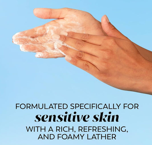 Olay Gesigsreiniger, Sagte Skuimende Gesigswas vir Sensitiewe Vel - Geurvrye Gliserien-gebaseerde Formule (198ml - 3 Pak)