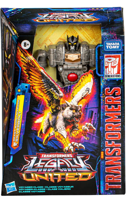 Transformers Legacy United Voyager Klas Beast Wars Universe Silverbolt, 18 cm Omskepbare Aksiefiguur, 8+ Jaar