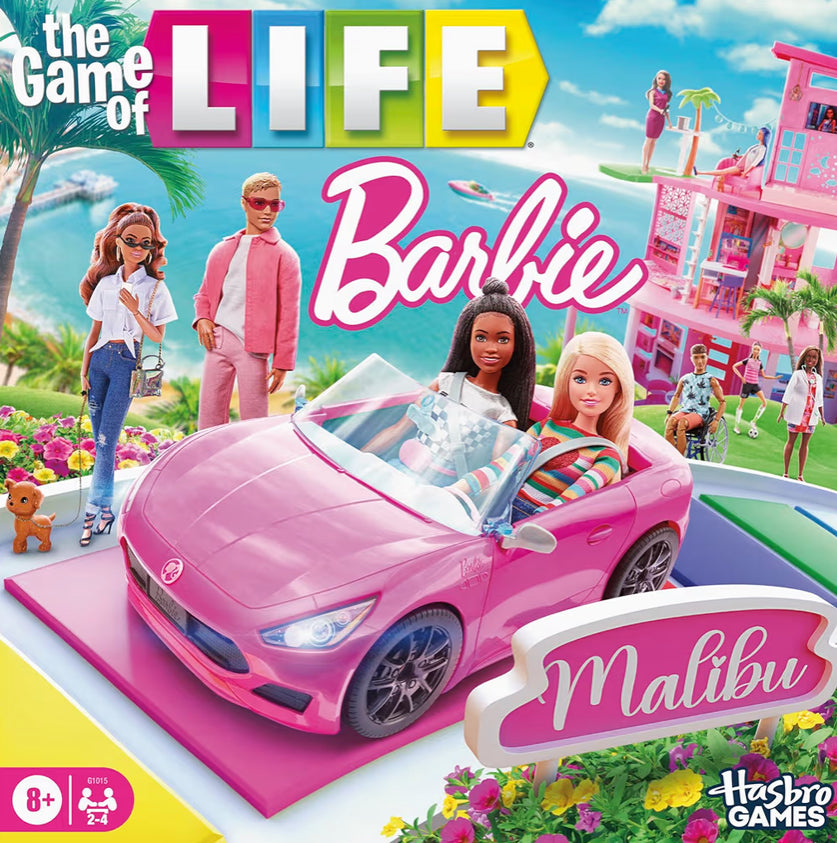 Hasbro Games The Game of Life: Barbie Edition Board Game - 2 to 4 Players | Fun Family Games for Kids and Adults