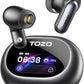 NC20 Pro Active Noise Cancelling Wireless Earbuds with Smart Touch Screen, LDAC Hi-Res Audio, Stereo Bass, 6 Mics AI Call Ear Buds, 80H Playtime, IPX8 Waterproof (Titanium Black)