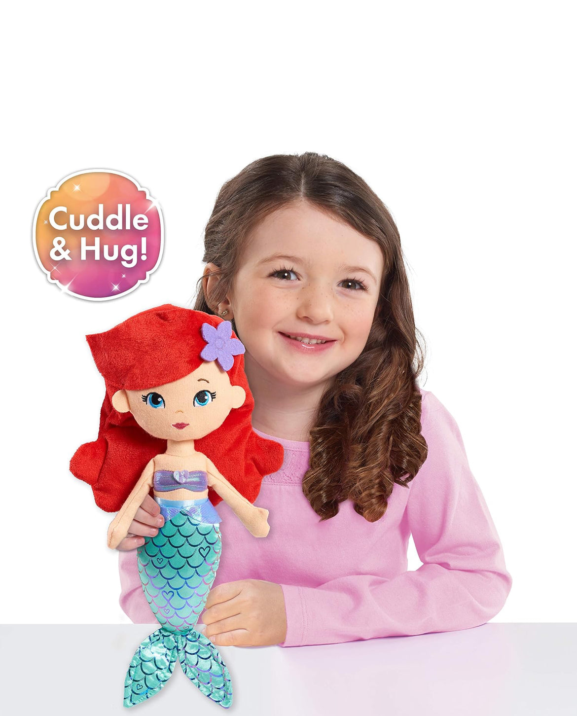 Disney Princess So Sweet Princess Ariel, 13.5-Inch Plush with Red Hair, The Little Mermaid, Kids Toys for Ages 3 Up by Just Play