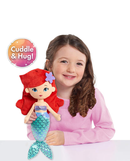 Disney Princess So Sweet Princess Ariel, 13.5-Inch Plush with Red Hair, The Little Mermaid, Kids Toys for Ages 3 Up by Just Play