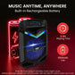Rechargeable Portable Bluetooth 800W Outdoor Bluetooth Speaker PA System w/ 12” Subwoofer 1” Tweeter, Recording Function, Mic In Party Lights USB/SD Radio
