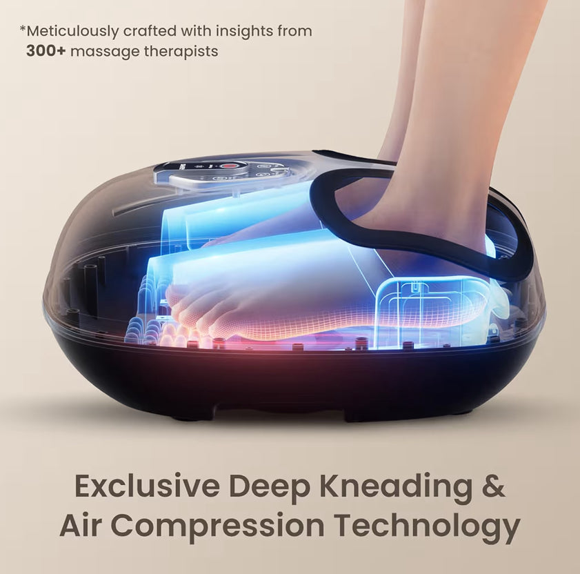 Foot Massager Machine w/ Heat Shiatsu Foot Massager for Plantar Fasciitis Wireless Control - Up to US 12