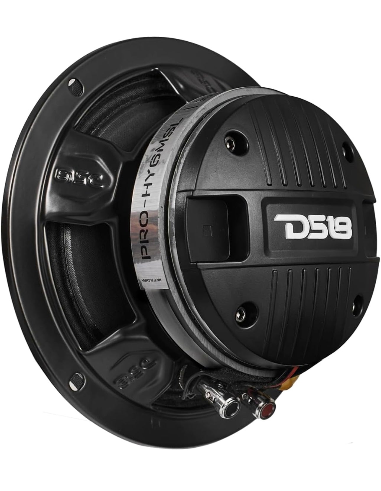 DS18 PRO-HY6MSL 6.5" Shallow Hybrid Mid-Range Car Audio W/  Built-in Driver and Grill Included - 1PC