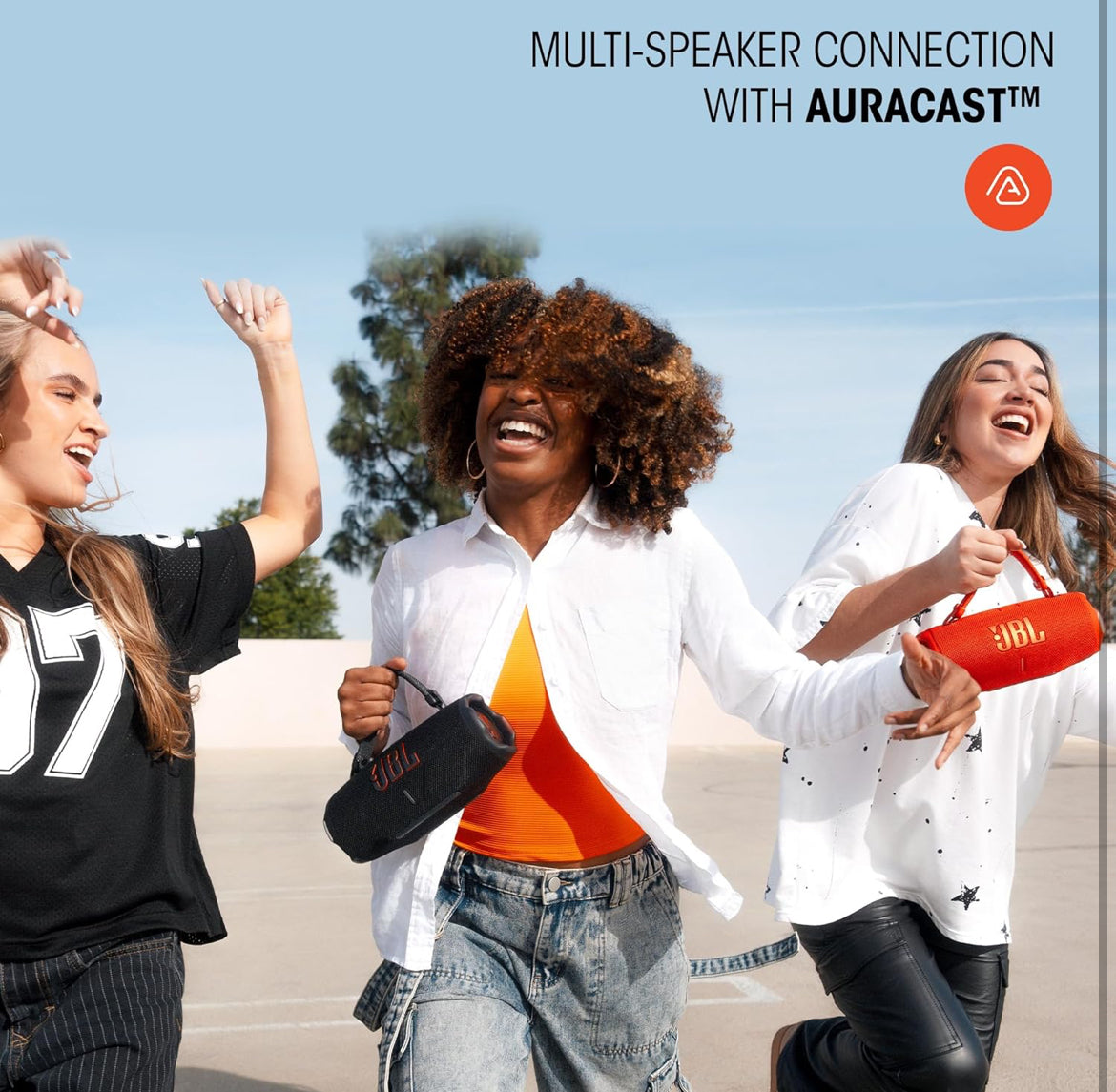 JBL Charge 6 - Portable Waterproof & Drop-Proof Bluetooth Speaker with a Sturdy/Removable Carrying Strap (White)