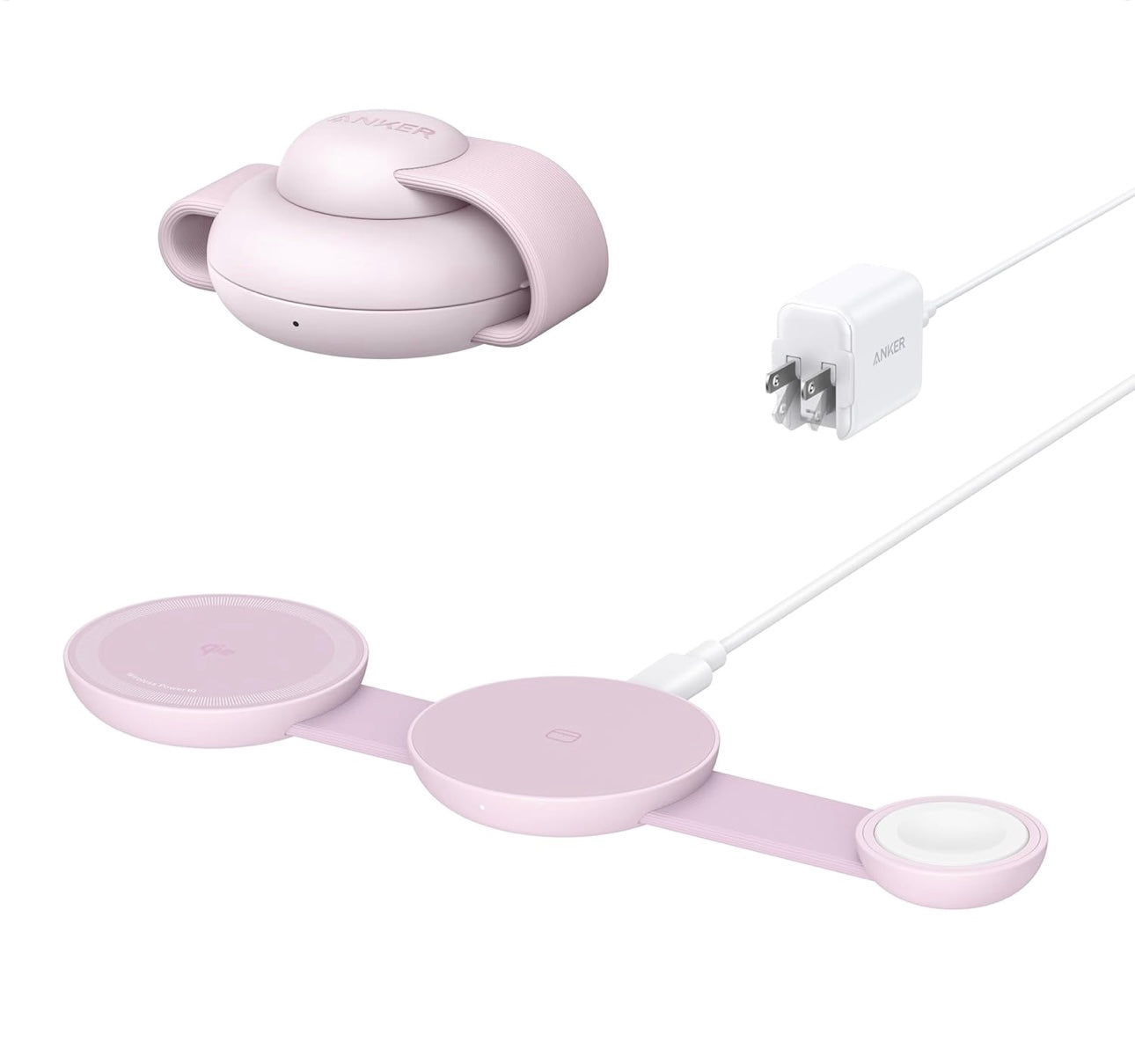 Anker MagSafe Compatible MagGo UFO 3-in-1 Charger, iPhone 16 Wireless Charger (Not a Power Bank)