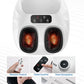 Foot Massager Machine with Heat Shiatsu Foot Massager for Plantar Fasciitis Cordless Control, Up to Size 14 (White)
