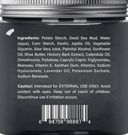 Suiwer Dooie See Moddermasker - Natuurlike Gesig- en Velversorging - Help met die vermindering van porieë en die voorkoms van aknee en swartkoppies - Streel, en voed - (8.8 oz)
